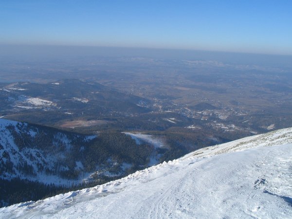 Jaro v Polsku ze Sněžky